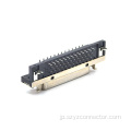 1.27mm SCSI メスコネクタ DIP 90° 50P